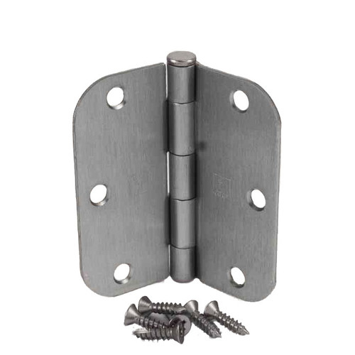 Hager / Hinge / 3-1/2" x 3-1/2" / 5/8" Radius Corner / Satin Chrome / RC1842 3.5x3.5 26D Hager / Hinge / 3-1/2" x 3-1/2" / 5/8" Radius Corner / Satin Chrome / RC1842 3.5x3.5 26D