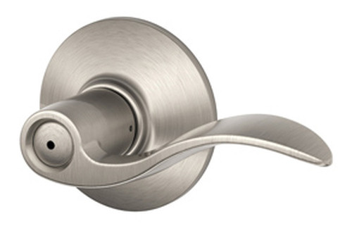 Schlage / Accent Lever / Privacy / Satin Nickel / F40ACC 619