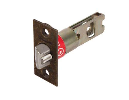Kwikset / Wide Face Square Corner / UL Deadlatch / 2-3/8" Backset / Antique Brass / 84295-5 Kwikset / Wide Face Square Corner / UL Deadlatch / 2-3/8" Backset / Antique Brass / 84295-5
