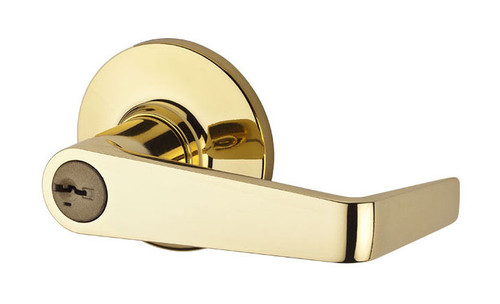 Kwikset / Carson Lever / Storeroom Keyed Entry - SmarkKey / Polished Brass / 439CNL 3 SMT
