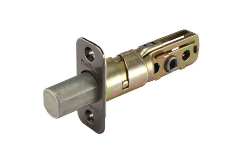 Kwikset / 660-665-667 Series / Round Corner / Deadbolt Latch / Antique Nickel / 81305-15A