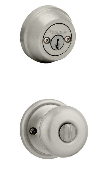 Kwikset / 979 Double Cylinder Interior Trim Pack / Juno Knob / Satin Nickel / 979J15SMT