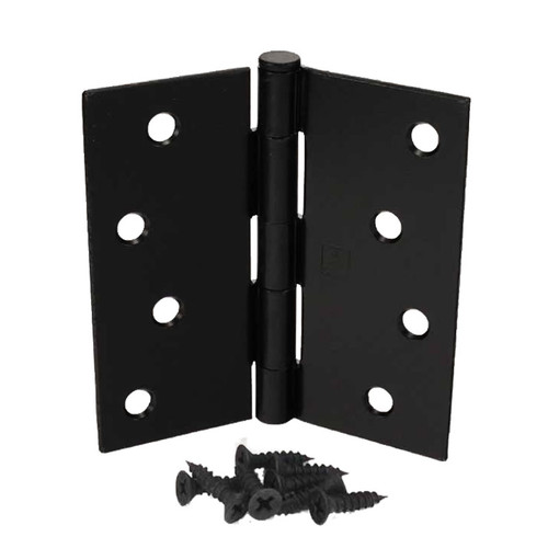 Hager / Hinge / 4" x 4" / Square Corner / Black / 1741 4x4 1D