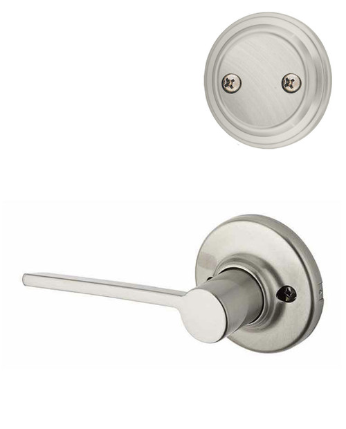 Kwikset / 968 Dummy Cylinder Interior Trim Pack / Ladera Lever / Right Hand / Satin Nickel / 968LRLRH15