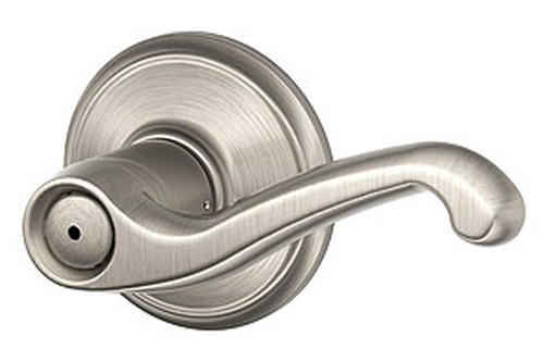 Schlage / Flair Lever / Privacy / Satin Nickel / F40FLA 619