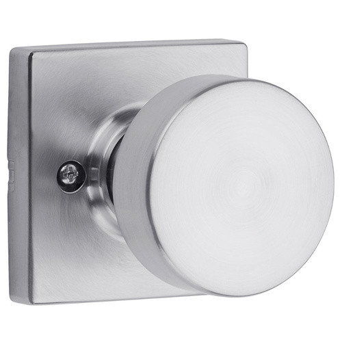 Kwikset / Pismo Knob with Square Rose / Half Dummy / Satin Chrome / 788PSKSQT 26D