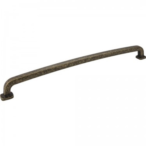 Jeffrey Alexander / Belcastel 1 Pull / 19-1/4 / Distressed Antique Brass / MO6373-18-ABM-D Jeffrey Alexander / Belcastel 1 Pull / 19-1/4 / Distressed Antique Brass / MO6373-18-ABM-D