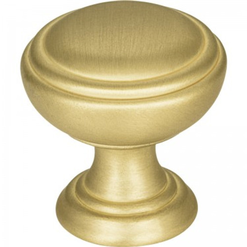 Jeffrey Alexander / Tiffany Knob / 1-1/4" / Brushed Gold / 658BG