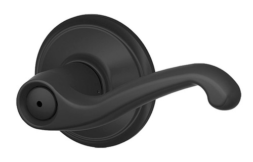 Schlage / Flair Lever / Privacy / Matte Black / F40FLA 622