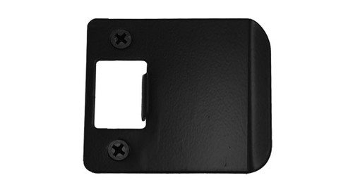 Don-Jo / Extended Lip Strike Round Corner / 2-1/4" H x 1-3/4" W / Total Width 2-1/4" / Black / EL 175 622 RC