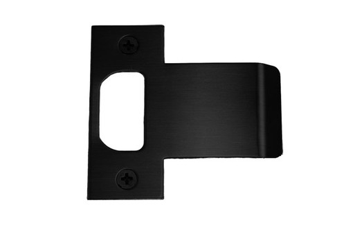 Don-Jo / Extended Lip "T" Strike / 2-3/4" H x 2" W / Total Width 2-1/2" / Black / ETS 102 622