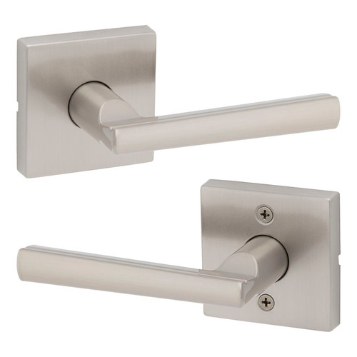 Kwikset / Montreal Lever with Square Rose / Passage / Satin Nickel / 720MRLSQT 15