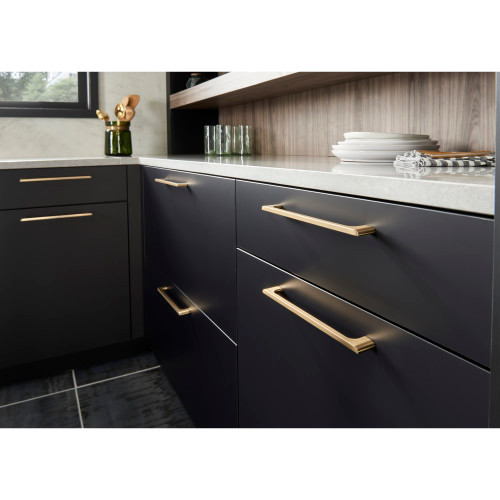 Leyton Cabinet Pull Matte Black, 286-128MB