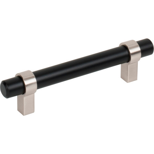 Jeffrey Alexander / Key Grande Pull / 5-3/8" / Matte Black-Satin Nickel / 596-MBSN