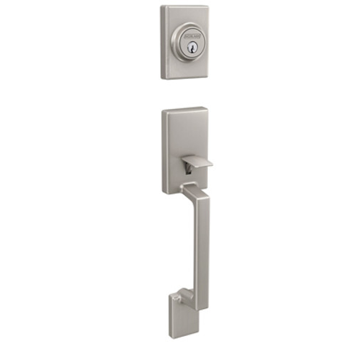 Schlage / Sutton Handleset / Single Cylinder / Satin Nickel / JH60SUT 619