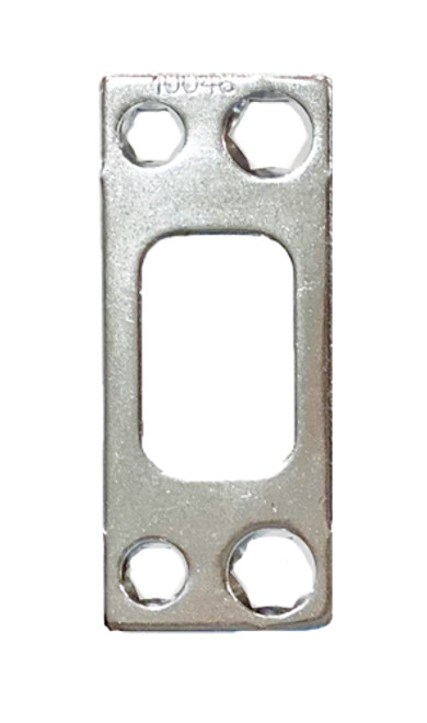 Kwikset Deadbolt Square Corner Heavy Duty 2-3/4 Tall Strike Plate / Polished Chrome / 820049-26-26D