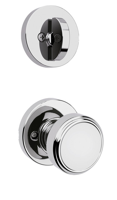 Kwikset / 966 Single Cylinder Interior Trim Pack / Maven RDT Knob / Polished Chrome / 966 MNK RDT 26 UNIV