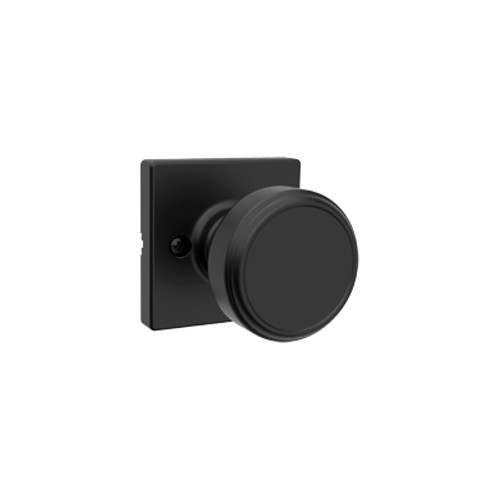 Kwikset / Maven Knob Square Rosette / Half Dummy /  Matte Black / 488 MNK SQT 514 Kwikset / Maven Knob Square Rosette / Half Dummy /  Matte Black / 488 MNK SQT 514