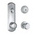 Kwikset / Metal Interconnect / 780 Deadbolt Single Cylinder SmartKey with Hancock Passage Knob / Satin Chrome / 508H 26D SMT