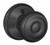 Schlage / Georgian Knob / Half Dummy / Matte Black / F170GEO 622