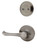 Kwikset / 606 Dummy Cylinder Interior Trim Pack / Dorian Lever / Antique Nickel / 606DNL15A