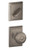 Schlage / F Series Single Cylinder Interior Trim Pack / Georgian Knob with Addison Rose / Distressed Nickel / Single Cylinder / F59GEO621ADD Schlage / F Series Single Cylinder Interior Trim Pack / Georgian Knob with Addison Rose / Distressed Nickel / Single Cylinder / F59GEO621ADD