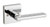 Kwikset / Halifax Lever with Square Rose / Half Dummy / Polished Chrome / 157HFLSQT 26 Kwikset / Halifax Lever with Square Rose / Half Dummy / Polished Chrome / 157HFLSQT 26