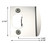 Kwikset / Extended Lip Strike Square Corner / 2-1/4" H x 1-3/4" W / Total Width 2-1/4" / Polished Chrome / 83537 26 Kwikset / Extended Lip Strike Square Corner / 2-1/4" H x 1-3/4" W / Total Width 2-1/4" / Polished Chrome / 83537 26