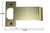 Don-Jo / Extended Lip "T" Strike / 2-3/4" H x 3" W / Total Width 3-1/2" / Polished Brass / ETS 103 605
