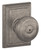 Schlage / Georgian Knob with Addison Rose / Privacy / Distressed Nickel / F40GEO 621 ADD Schlage / Georgian Knob with Addison Rose / Privacy / Distressed Nickel / F40GEO 621 ADD