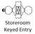 Kwikset / Hancock Knob / Storeroom Keyed Entry / Satin Chrome / 750H 26D GC Kwikset / Hancock Knob / Storeroom Keyed Entry / Satin Chrome / 750H 26D GC