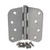 Hager / Hinge / 4" x 4" / 5/8" Radius Corner / Satin Chrome / RC1842 4x4 26D Hager / Hinge / 4" x 4" / 5/8" Radius Corner / Satin Chrome / RC1842 4x4 26D