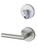 Kwikset / 971 Single Cylinder Interior Trim Pack / Milan Lever with Round Rose / Satin Chrome / 971MILRDT26D