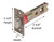 Kwikset / Square Corner / UL Plainlatch / 2-3/4" Backset / Satin Nickel / 84290-15 Kwikset / Square Corner / UL Plainlatch / 2-3/4" Backset / Satin Nickel / 84290-15