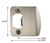 Kwikset / Extended Lip Strike Round Corner / 2-1/4" H x 1-3/4" W / Total Width 2-1/4" / Satin Nickel / 83536 15 Kwikset / Extended Lip Strike Round Corner / 2-1/4" H x 1-3/4" W / Total Width 2-1/4" / Satin Nickel / 83536 15