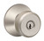 Schlage / Bowery Knob / Keyed Entry / Satin Nickel / F51ABWE 619