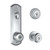 Kwikset / Metal Interconnect / 780 Deadbolt Single Cylinder with Hancock Keyed Knob / Satin Chrome / 506H 26D