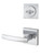Kwikset / 967 Double Cylinder Interior Trim Pack / Sydney Lever with Square Rose / Satin Chrome / 967SYLSQT26D SMT Kwikset / 967 Double Cylinder Interior Trim Pack / Sydney Lever with Square Rose / Satin Chrome / 967SYLSQT26D SMT