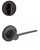 Kwikset / 604 Single Cylinder Interior Trim Pack / Ladera Lever Round Rose / Left Hand / Venetian Bronze / 604LRLRDTLH11P