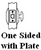 Schlage / B81 Deadbolt / One-Sided with Exterior Plate / Bright Chrome / B81 625