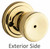 Kwikset / Abbey Knob / Privacy / Polished Brass / 730A 3 GC Kwikset / Abbey Knob / Privacy / Polished Brass / 730A 3 GC