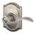 Schlage / Accent Lever with Camelot Rose / Privacy / Satin Nickel / F40ACC 619 CAM Schlage / Accent Lever with Camelot Rose / Privacy / Satin Nickel / F40ACC 619 CAM