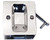 Hager / Square Pocket Door Lock / Passage / Bright Chrome / 330D 26