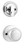 Kwikset / 966 Single Cylinder Interior Trim Pack / Cove Knob / Polished Chrome / 966CV26 Kwikset / 966 Single Cylinder Interior Trim Pack / Cove Knob / Polished Chrome / 966CV26