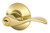 Schlage / Accent Lever / Keyed Entry / Lifetime Bright Brass / F51AACC 505 Schlage / Accent Lever / Keyed Entry / Lifetime Bright Brass / F51AACC 505