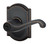 Schlage / Flair Lever with Camelot Rose / Keyed Entry / Aged Bronze / F51AFLA 716 CAM Schlage / Flair Lever with Camelot Rose / Keyed Entry / Aged Bronze / F51AFLA 716 CAM