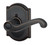 Schlage / Flair Lever with Camelot Rose / Half Dummy Right Hand / Aged Bronze / F170FLA 716 CAM RH Schlage / Flair Lever with Camelot Rose / Half Dummy Right Hand / Aged Bronze / F170FLA 716 CAM RH