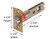 Kwikset / Wide Face Square Corner / UL Deadlatch / 2-3/4" Backset / Polished Brass / 84255-3 Kwikset / Wide Face Square Corner / UL Deadlatch / 2-3/4" Backset / Polished Brass / 84255-3