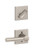 Schlage / F Series Dummy Cylinder Interior Trim Pack / Broadway Lever with Collins Rose / Satin Nickel / Dummy Cylinder / F94BRW619COL