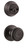 Kwikset / 605 Double Cylinder Interior Trim Pack / Cameron Knob / Venetian Bronze / 605CN11P